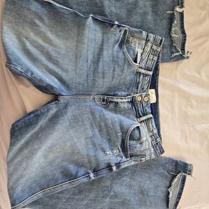 KanCan Blue Boyfriend Jeans Straight-Leg